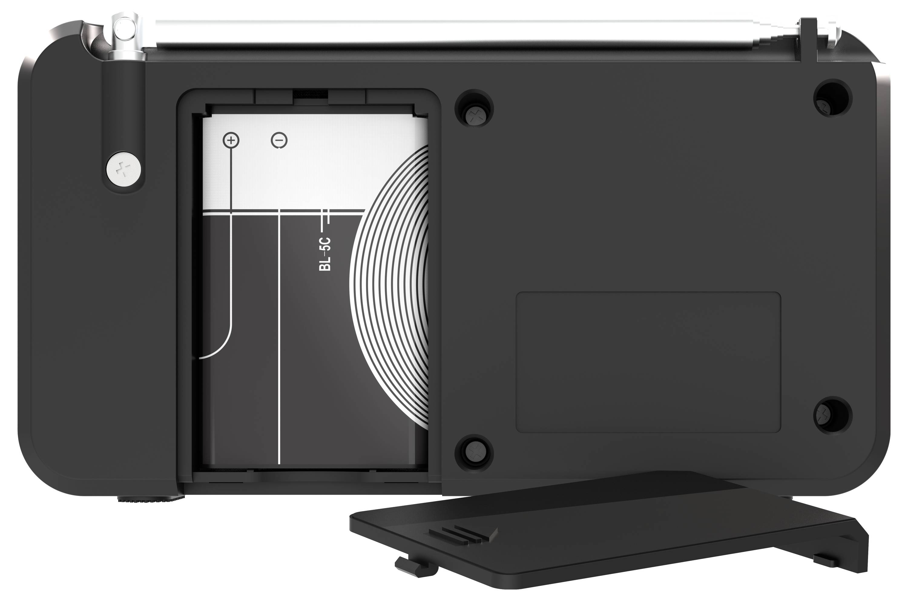 Telestar TOP 100 Schwarz Akku-Radio DAB+, UKW Bluetooth®, USB Akku-Ladefunktion, wiederaufladbar, Weckfunktion Schwarz