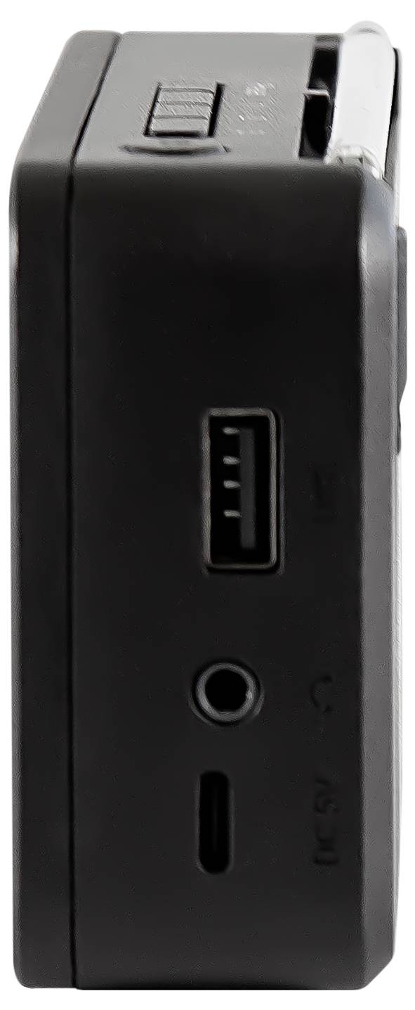 Telestar TOP 100 Schwarz Akku-Radio DAB+, UKW Bluetooth®, USB Akku-Ladefunktion, wiederaufladbar, Weckfunktion Schwarz