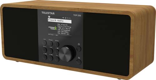 Telestar TOP 250 Holz Internet Kofferradio DAB+, Internet, UKW WLAN, USB, UKW, Internetradio, DAB+