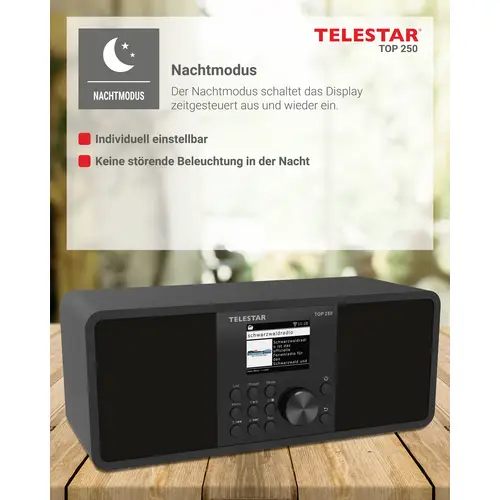 Telestar TOP 250 Schwarz Internet Kofferradio DAB+, Internet, UKW Schwarz Telestar TOP 250 Schwarz Internet Kofferradio DAB+, Internet, UKW Schwarz