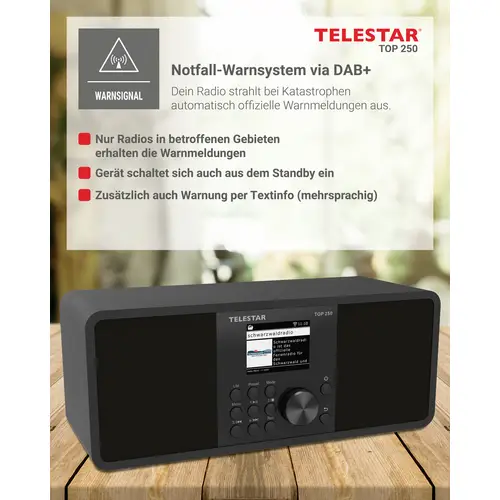 Telestar TOP 250 Schwarz Internet Kofferradio DAB+, Internet, UKW Schwarz Telestar TOP 250 Schwarz Internet Kofferradio DAB+, Internet, UKW Schwarz