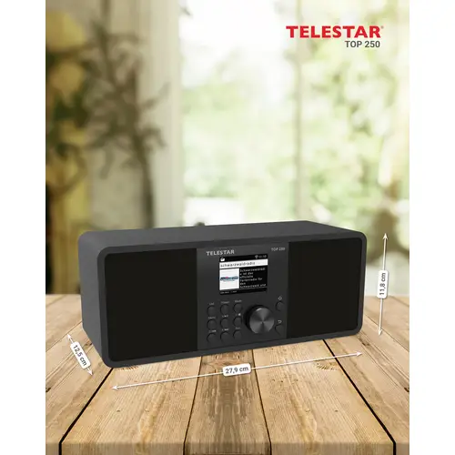 Telestar TOP 250 Schwarz Internet Kofferradio DAB+, Internet, UKW Schwarz Telestar TOP 250 Schwarz Internet Kofferradio DAB+, Internet, UKW Schwarz