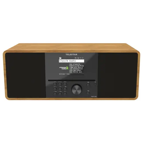 Telestar TOP 300 Holz Internet CD-Radio Internet, DAB+, UKW USB, WLAN, Internetradio, DAB+, CD, Blu Telestar TOP 300 Holz Internet CD-Radio Internet, DAB+, UKW USB, WLAN, Internetradio, DAB+, CD, Blu