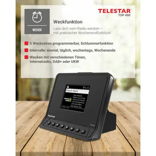 Telestar TOP 400 Schwarz HiFi-Baustein Set Schwarz Telestar TOP 400 Schwarz HiFi-Baustein Set Schwarz