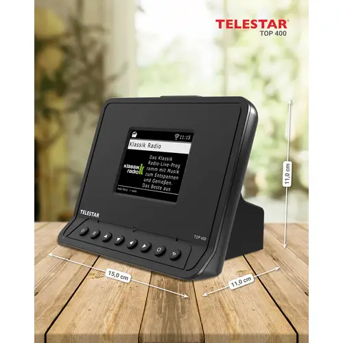 Telestar TOP 400 Schwarz HiFi-Baustein Set Schwarz Telestar TOP 400 Schwarz HiFi-Baustein Set Schwarz