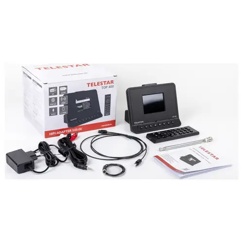 Telestar TOP 400 Schwarz HiFi-Baustein Set Schwarz Telestar TOP 400 Schwarz HiFi-Baustein Set Schwarz