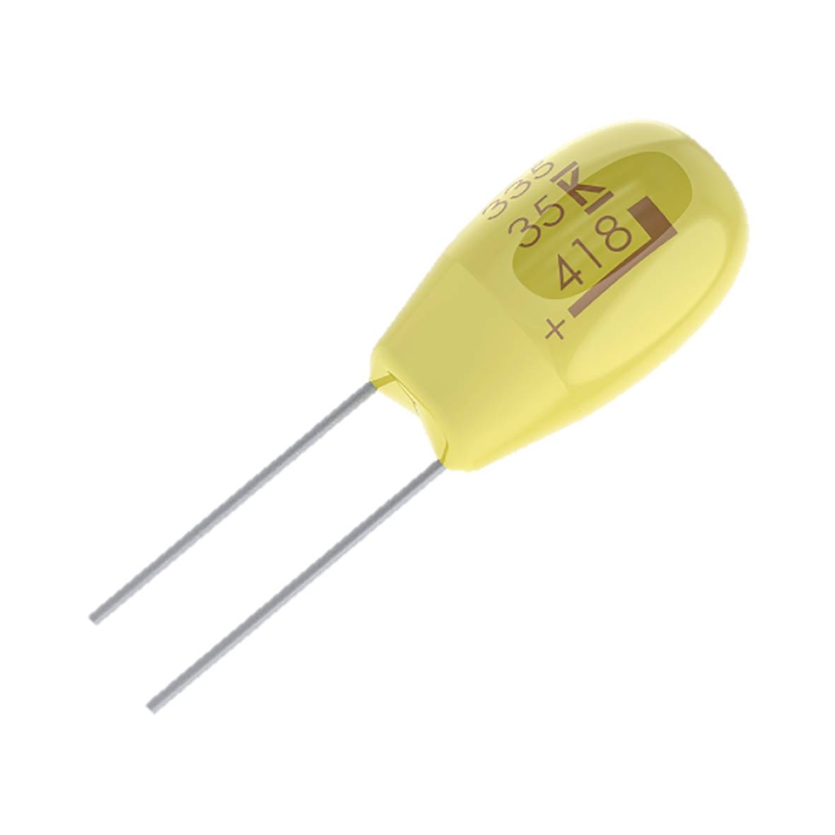 Kemet T350G106M035AT Tantal-Kondensator radial bedrahtet 35 V/DC 20% (B x H) 6.3mm x 10.2mm