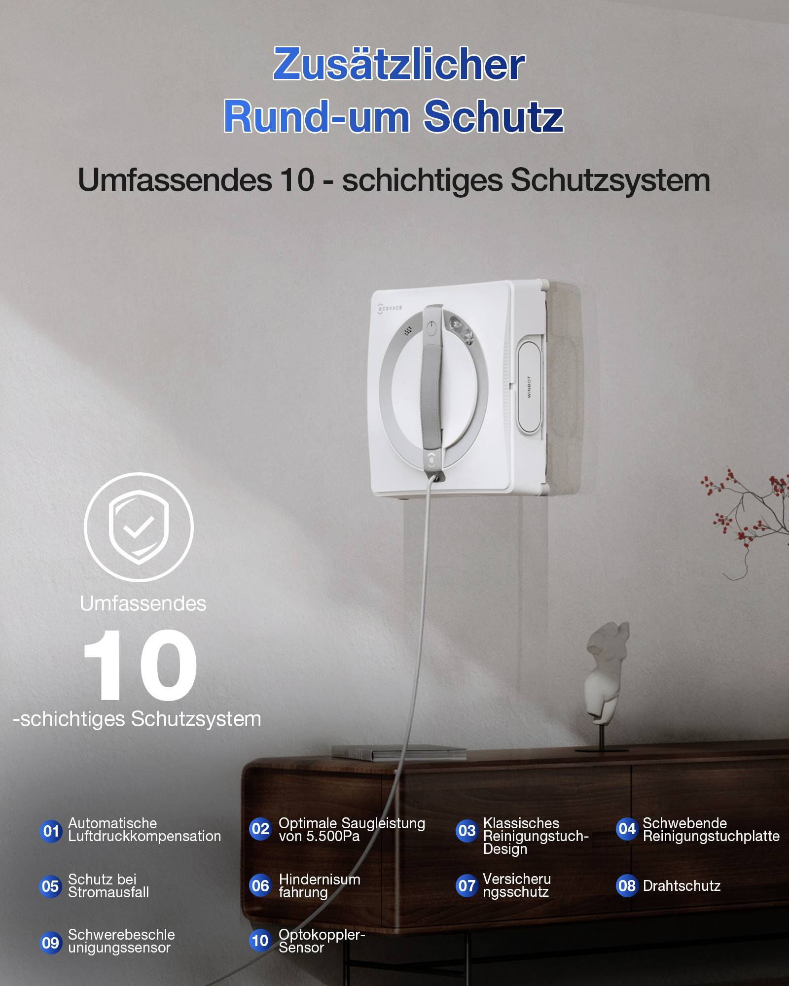 ECOVACS WINBOT W2 PRO Fensterputzroboter