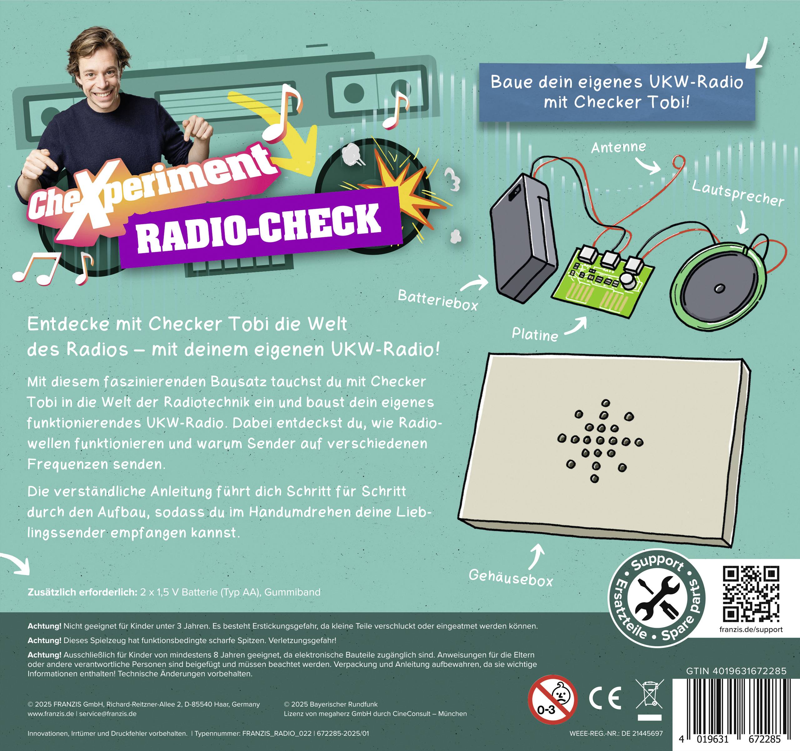 FRANZIS 67228 Experimentierkasten ab 8 Jahre