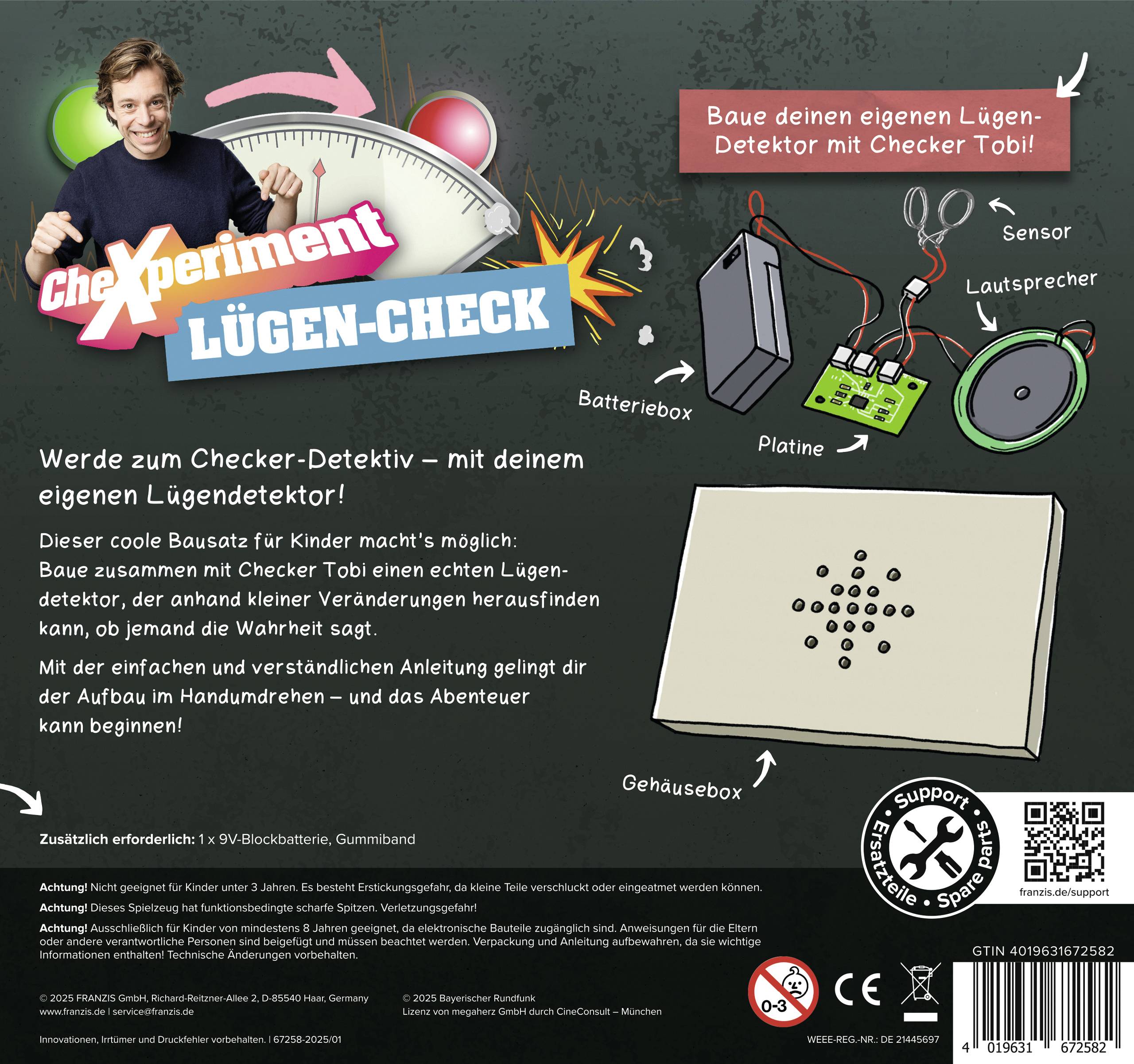 FRANZIS 67258 Bausätze, Experimente Experimentierkasten ab 8 Jahre