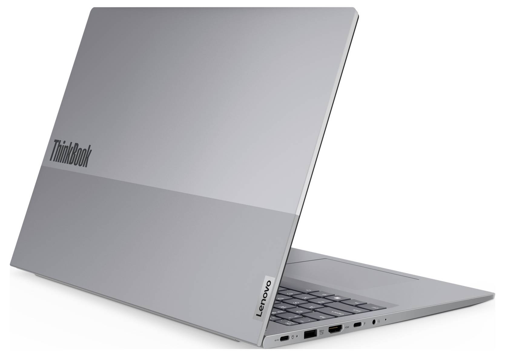 Lenovo Notebook ThinkBook 40.6cm (16 Zoll) WUXGA AMD Ryzen 7 7735HS 32GB RAM 1TB SSD Deutsch, QWERTZ AMD AMD Radeon Grau 21MW007VG