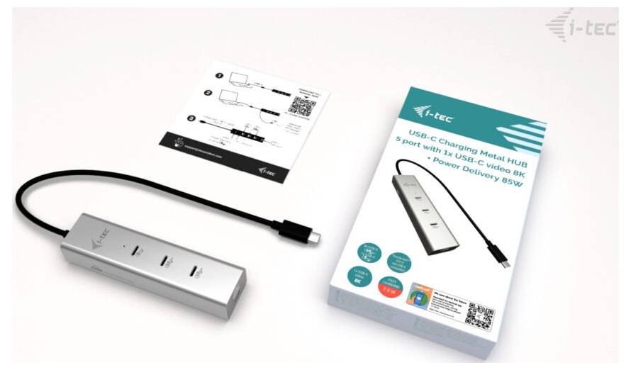 i-tec USB-C® Dockingstation C31HUBMETAL8KPDPRO