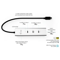 I-tec USB-C® Dockingstation C31HUBMETAL8KPDPRO I-tec USB-C® Dockingstation C31HUBMETAL8KPDPRO