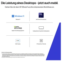 HP Workstation Notebook ZBook Fury 40.6cm (16 Zoll) WUXGA Intel® Core™ Ultra 7 255HX 32GB RAM Deutsch, QWERTZ Intel GDDR7 Silber 9 HP Workstation Notebook ZBook Fury 40.6cm (16 Zoll) WUXGA Intel® Core™ Ultra 7 255HX 32GB RAM Deutsch, QWERTZ Intel GDDR7 Silber 9
