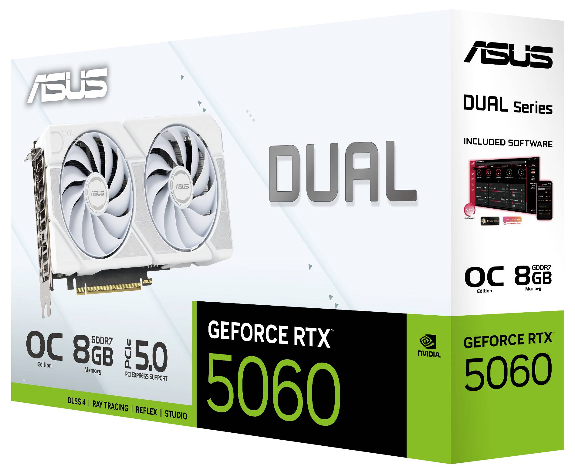 Asus Grafikkarte Nvidia GeForce RTX 5060 GeForce RTX 5060 8GB GDDR7-RAM PCIe, HDMI®, DisplayPort