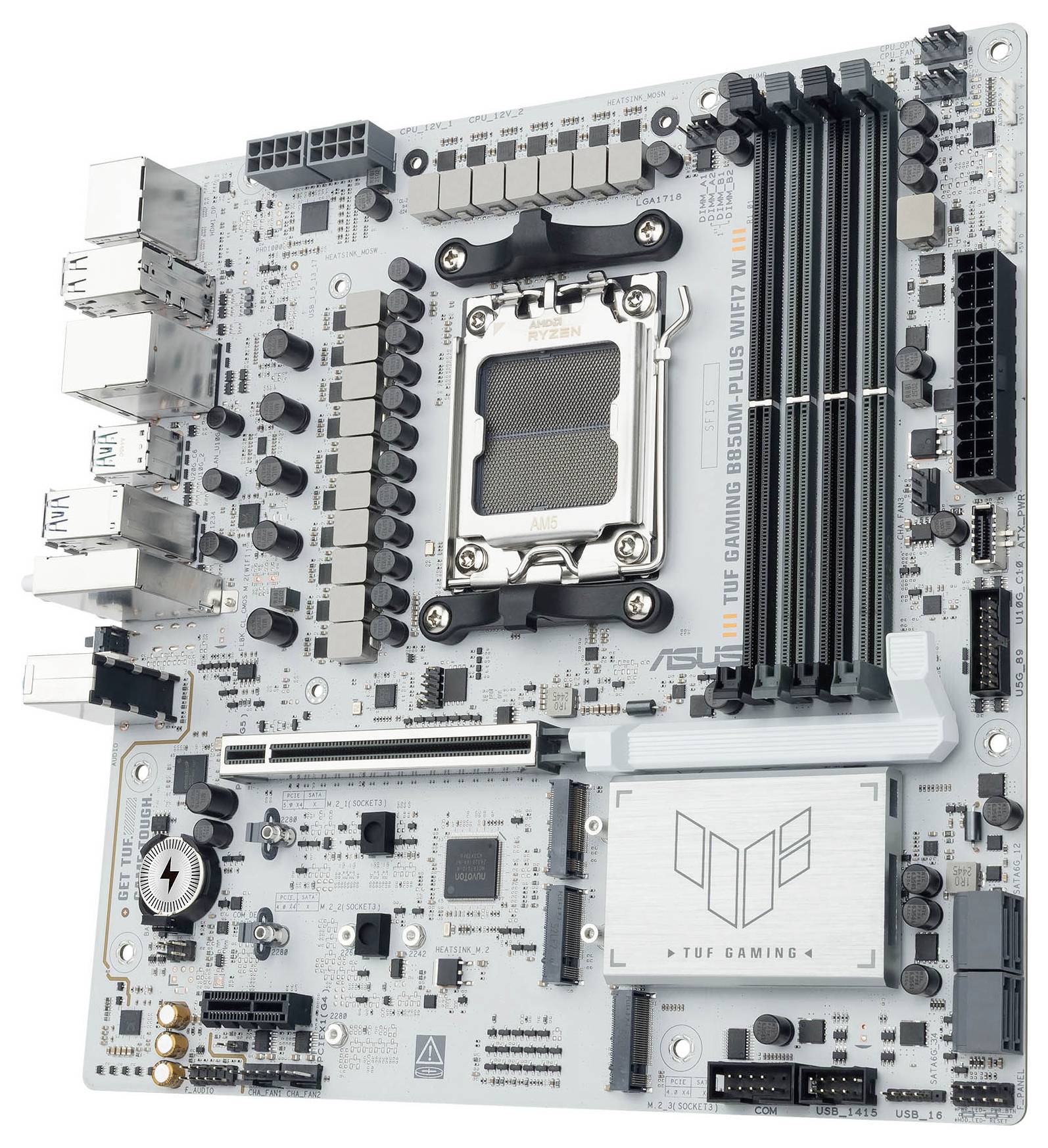 Asus TUF GAMING B850M-PLUS Mainboard Sockel (PC) AMD® AM5 Formfaktor (Details) Micro-ATX Mainboard-Chipsatz AMD® B850