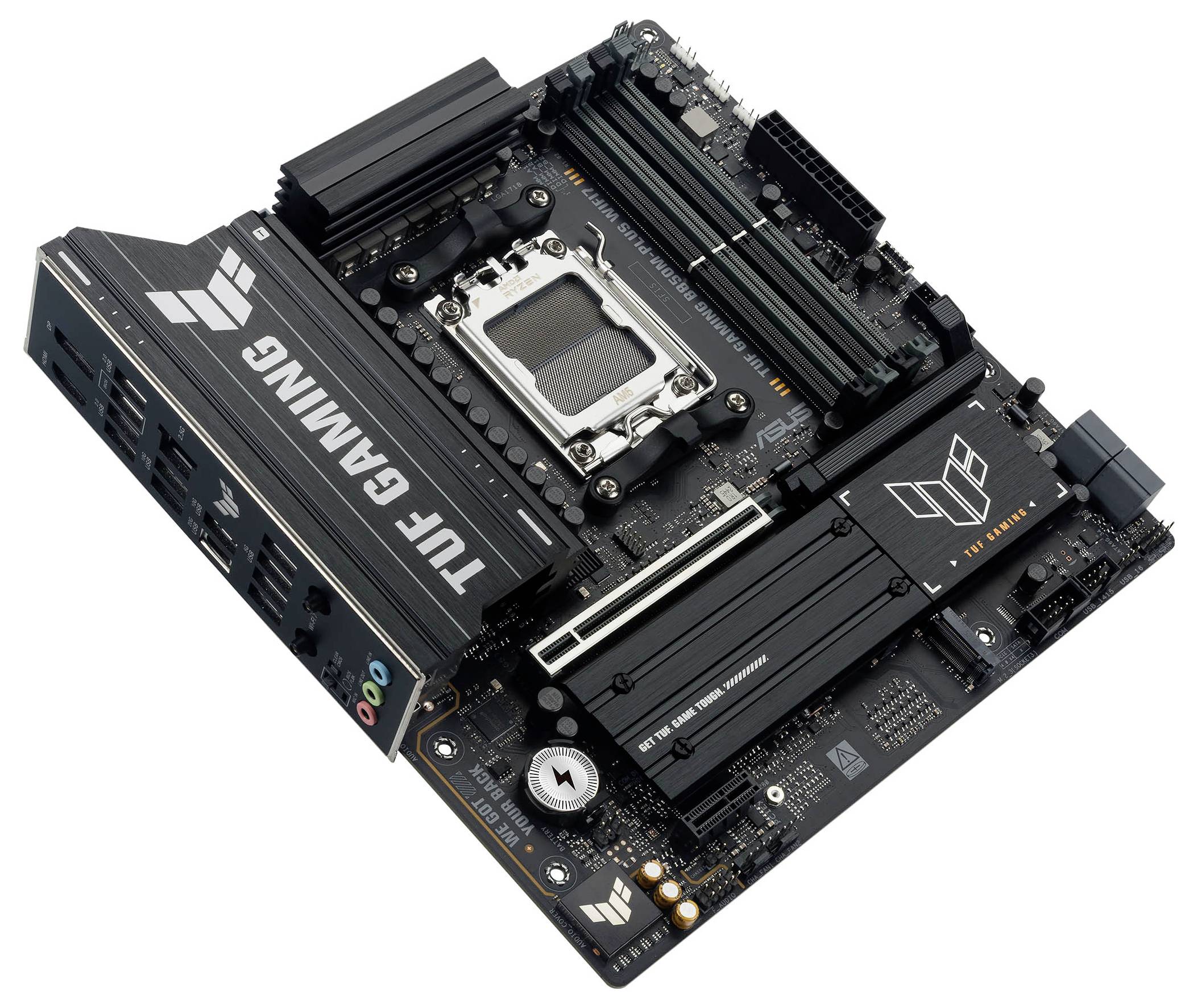 Asus TUF GAMING B850M-PLUS Mainboard Sockel (PC) AMD® AM5 Formfaktor (Details) Micro-ATX Mainboard-Chipsatz AMD® B850