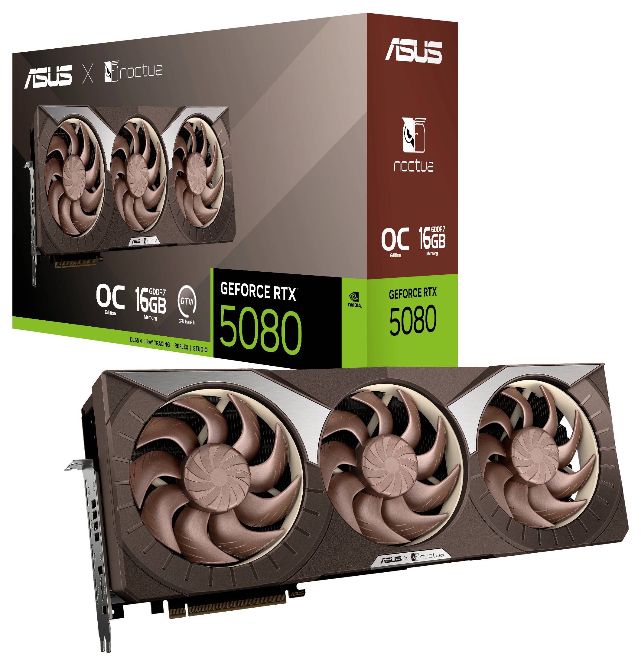 Asus Grafikkarte Nvidia GeForce RTX 5080 GeForce RTX 5080 16 GB GDDR7-RAM PCIe, HDMI®, DisplayPort