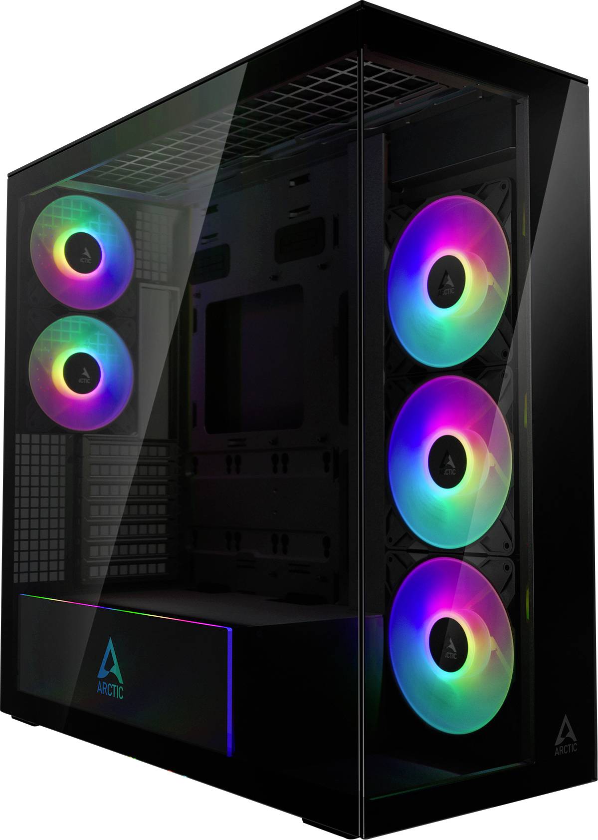 Arctic Xtender Mirror Midi-Tower PC-Gehäuse, Gaming-Gehäuse Schwarz