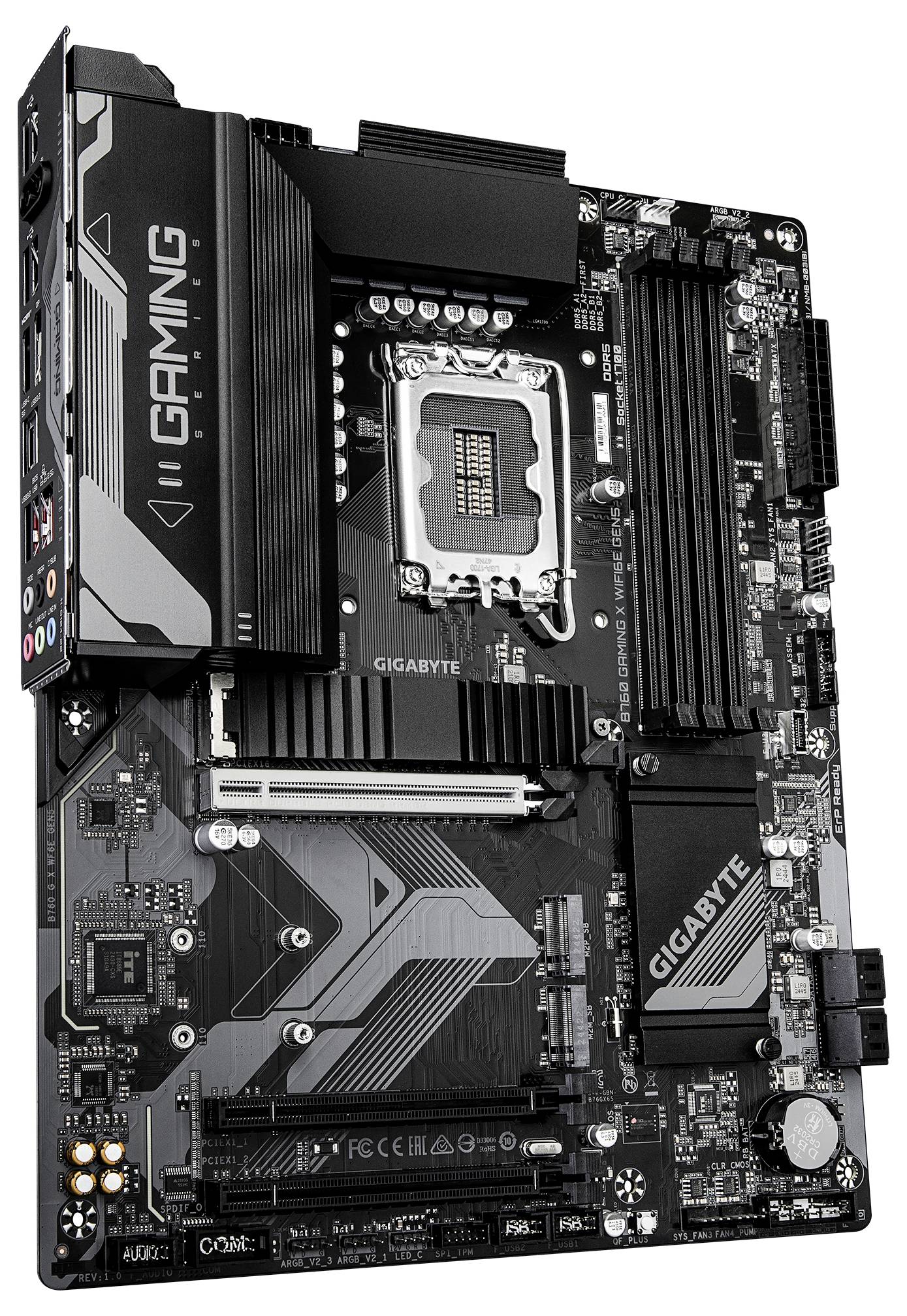 Gigabyte B760G X WF6E GEN5 Mainboard Sockel (PC) Intel® 1700 Formfaktor (Details) ATX Mainboard-Chipsatz Intel® B760