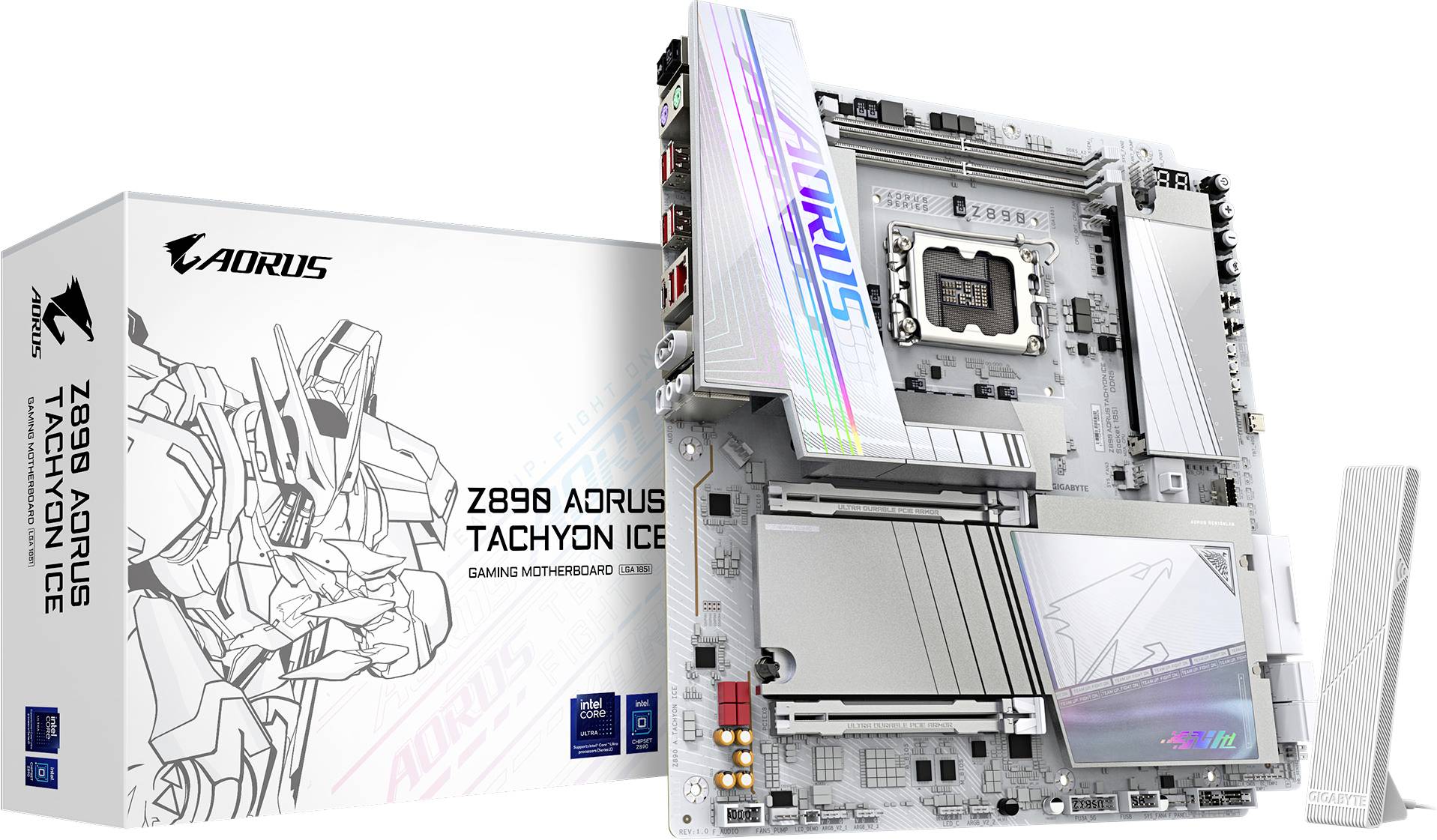 Gigabyte Z890 AORUS TACHYON ICE Mainboard Sockel (PC) Intel® LGA 1851 Formfaktor (Details) ATX Mainboard-Chipsatz Intel® Z890