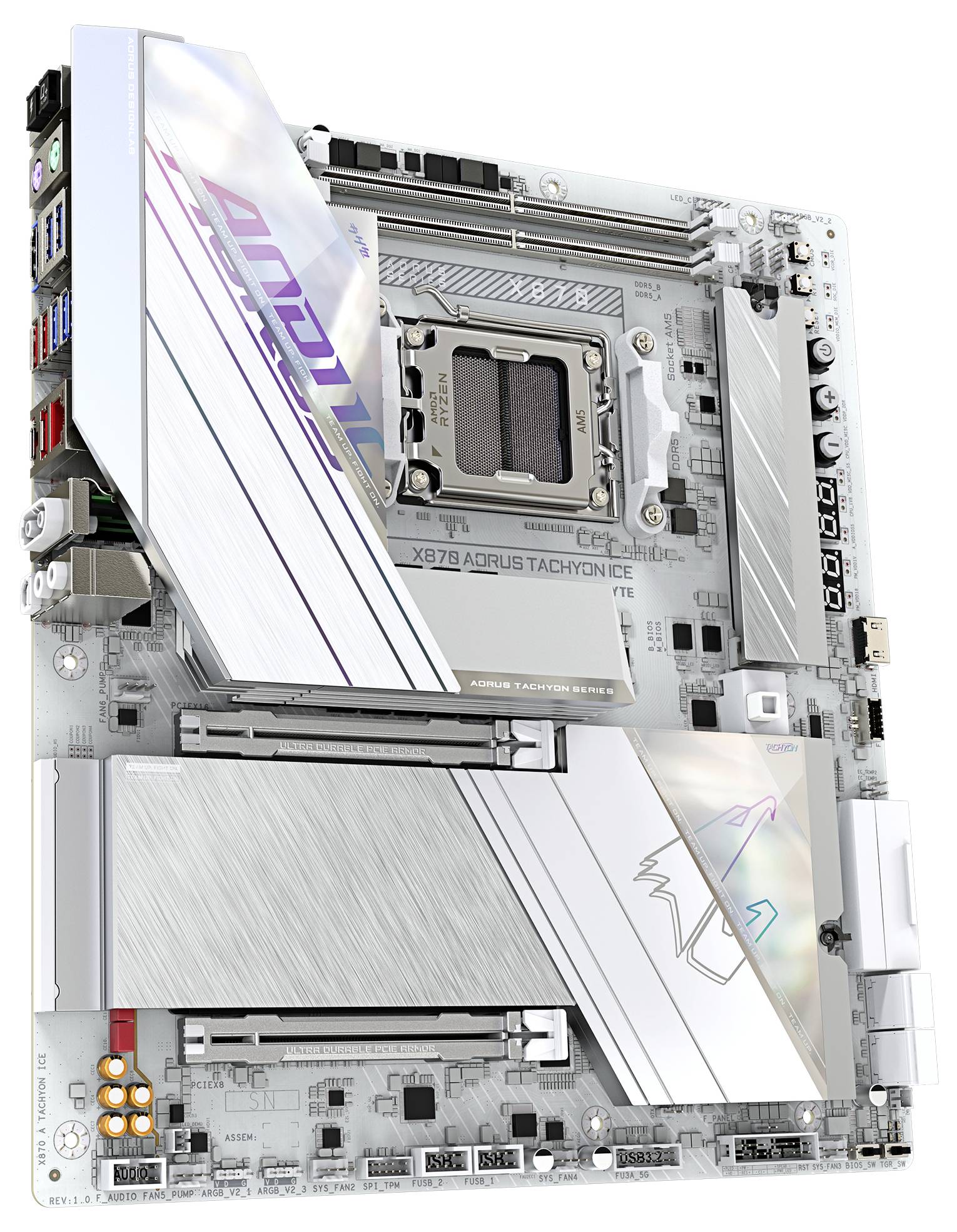 Gigabyte X870 AORUS TACHYON ICE Mainboard Sockel (PC) AMD® AM5 Formfaktor (Details) ATX Mainboard-Chipsatz AMD® X870