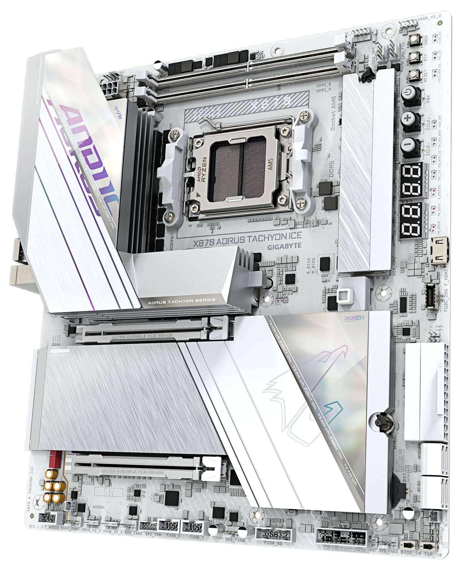 Gigabyte X870 AORUS TACHYON ICE Mainboard Sockel (PC) AMD® AM5 Formfaktor (Details) ATX Mainboard-Chipsatz AMD® X870