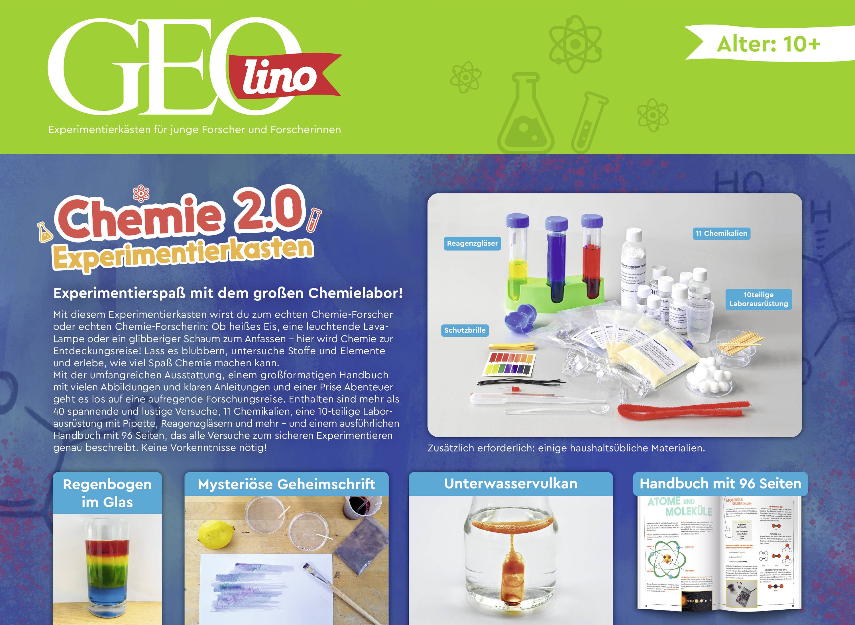 Geolino 67212 Experimente Experimentierkasten ab 10 Jahre