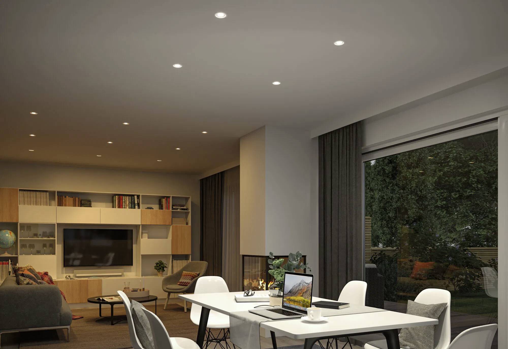 Paulmann 92440 LED-Deckenleuchte, LED-Einbauleuchte 6W Weiß (matt)