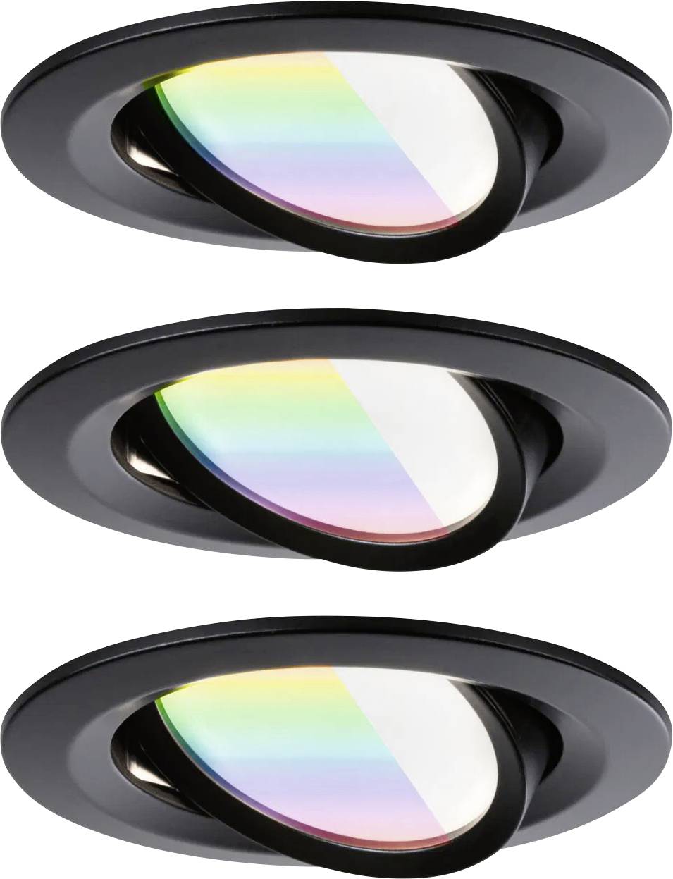 Paulmann 92437 LED-Deckenleuchte, LED-Einbauleuchte 6W Schwarz (matt)