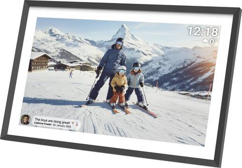Denver PFF-1081 Digitaler Bilderrahmen 25.7 cm 10.1 Zoll EEK: C (A - G) 1280 x 800 Pixel 16 GB Schw