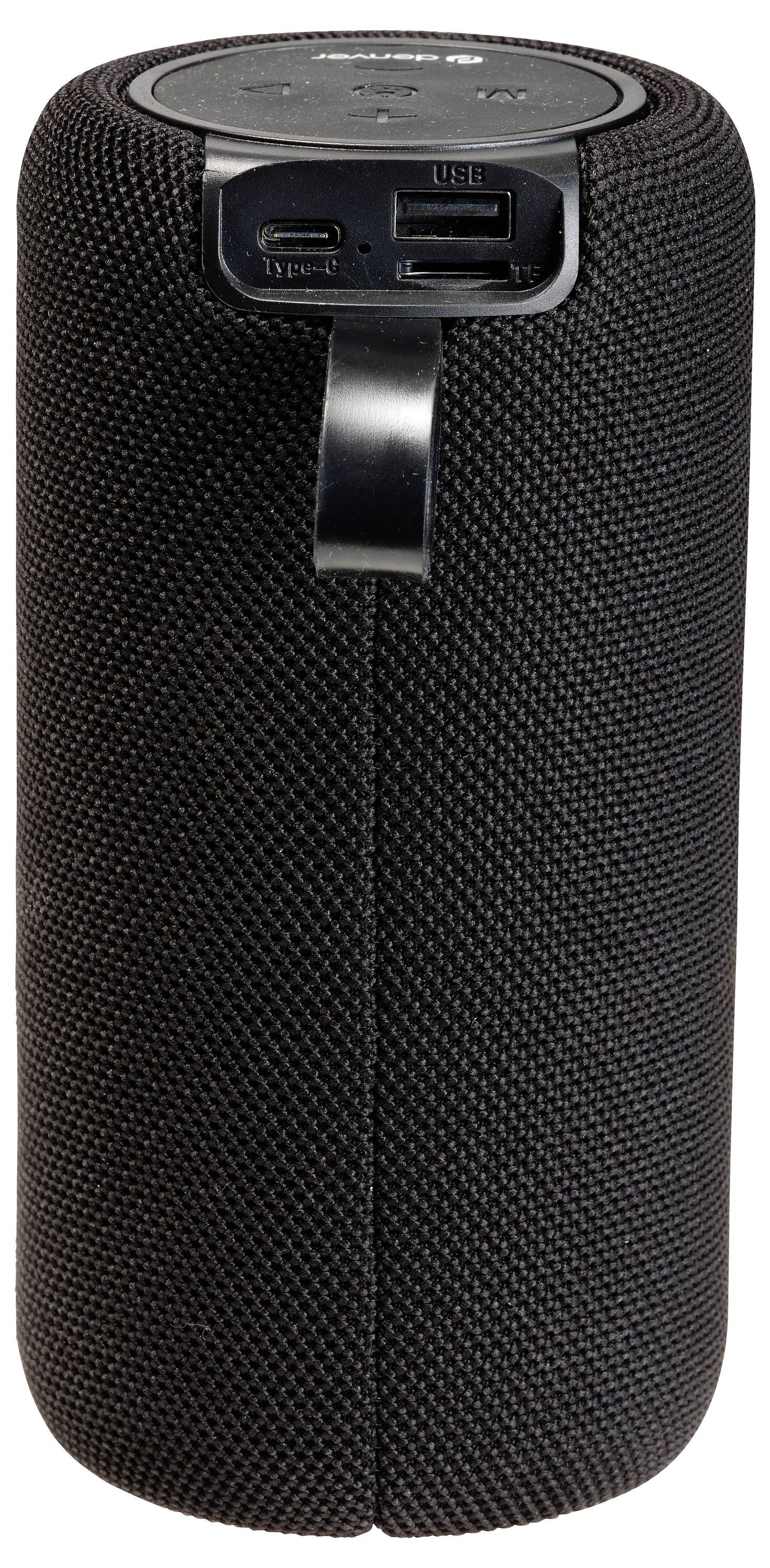 Denver BTL-330B BLACK Bluetooth® Lautsprecher WLAN, USB, tragbar Schwarz