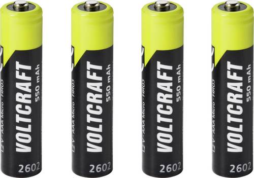 VOLTCRAFT Micro (AAA)-Akku NiMH 550 mAh 1.2 V Ready to use 4 St.