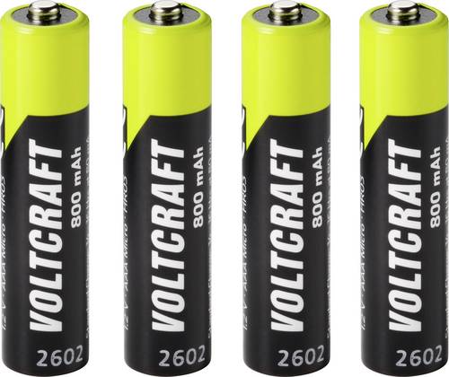 VOLTCRAFT Micro (AAA)-Akku NiMH 800 mAh 1.2 V Ready to use 4 St.