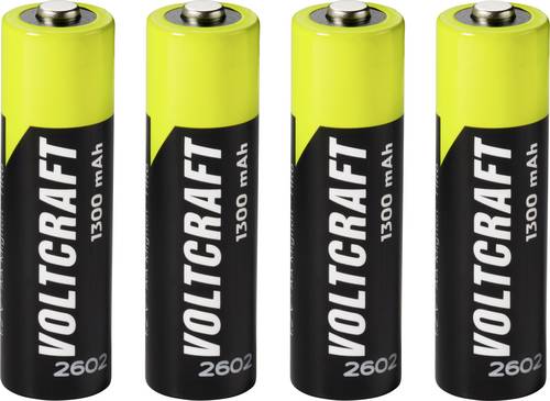 VOLTCRAFT Mignon (AA)-Akku NiMH 1300 mAh 1.2 V Ready to use 4 St.