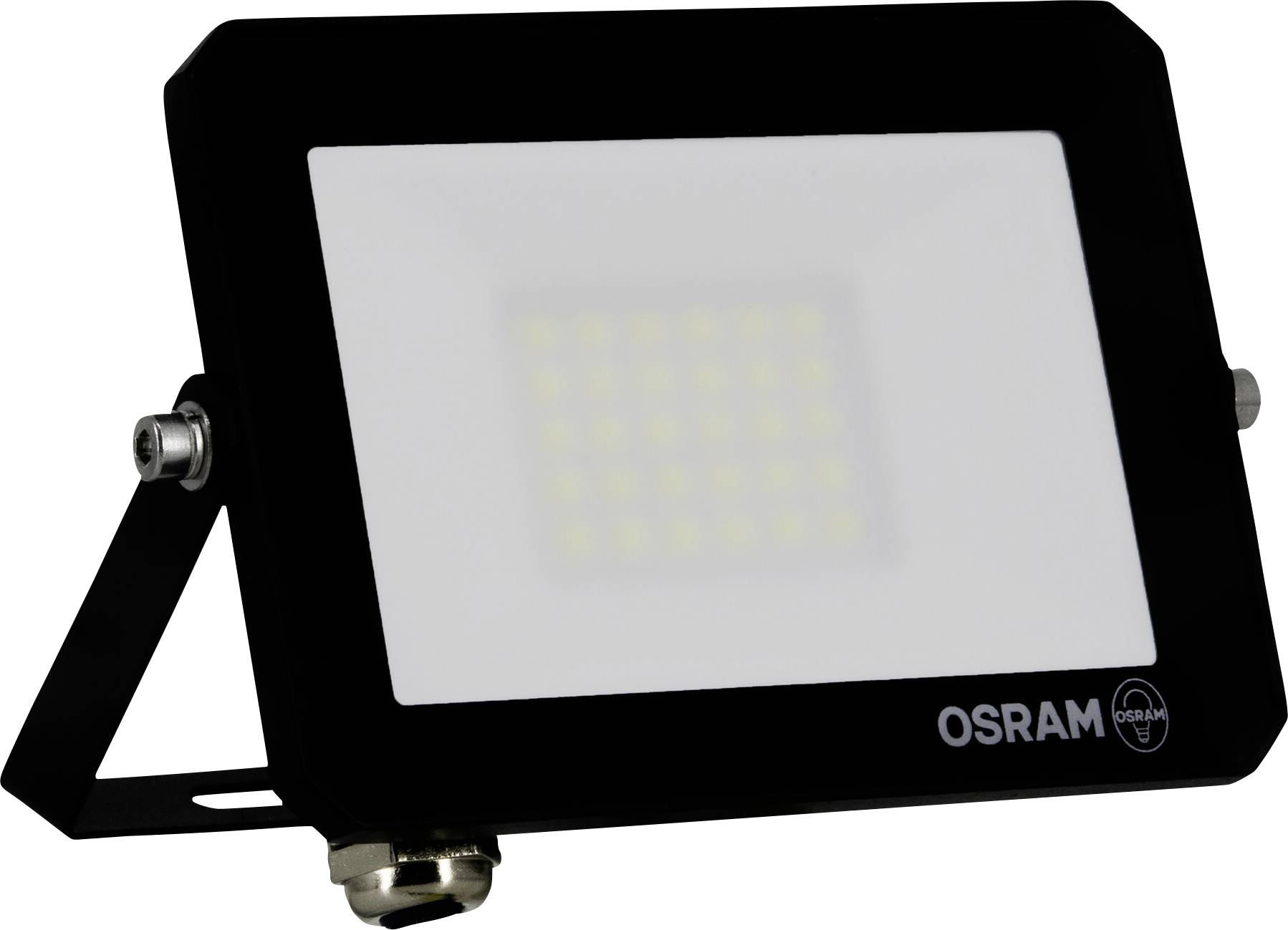 OSRAM HOMELIGHTING FLOODLIGHT LUX 20W 840 BLACK 4099854489501 LED-Flutlichtstrahler 20.00W Leuchtfarben: Kaltweiß