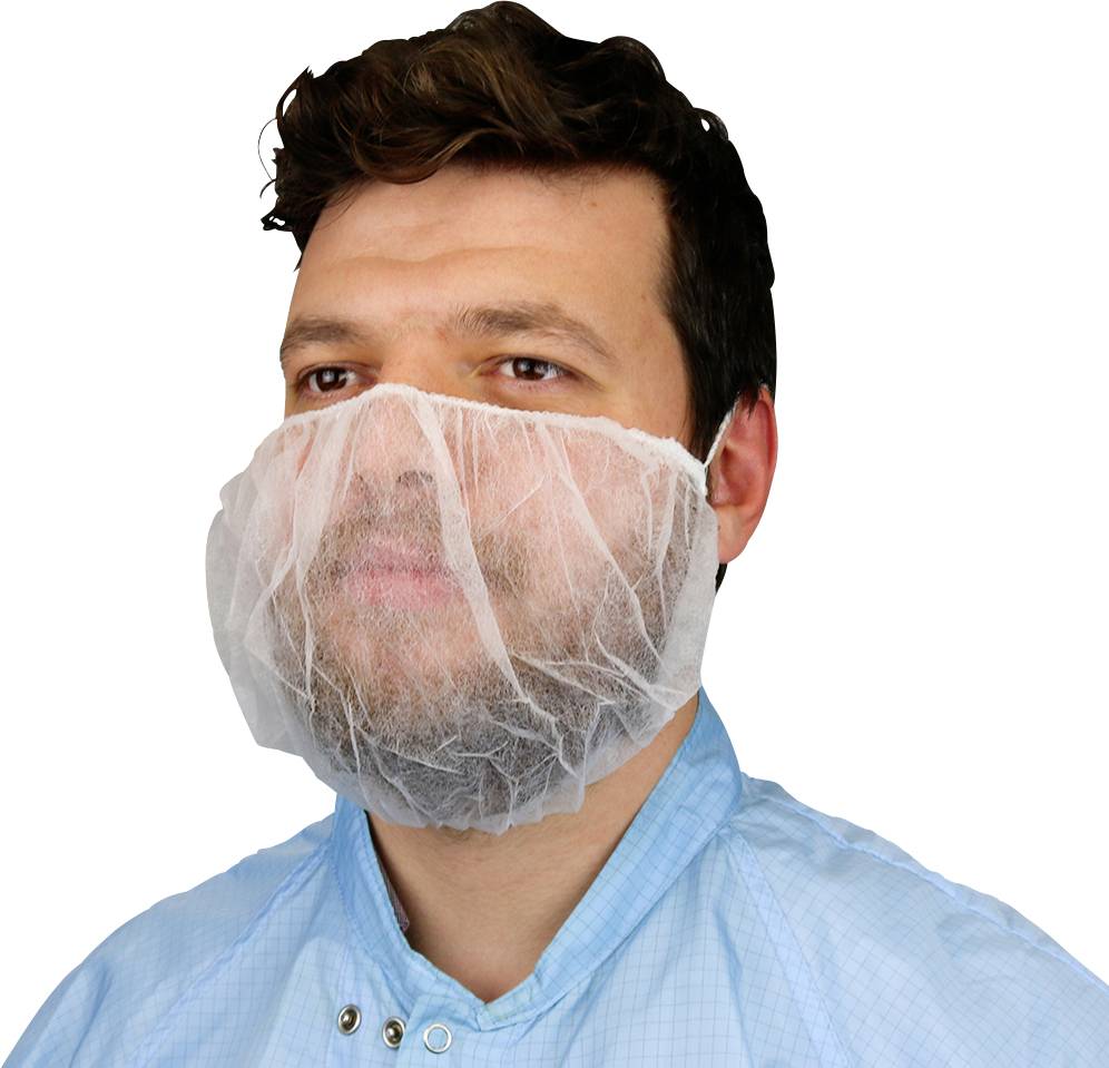 Antistat 600-3032 Integrity Einweg-Bartnetz Weiß