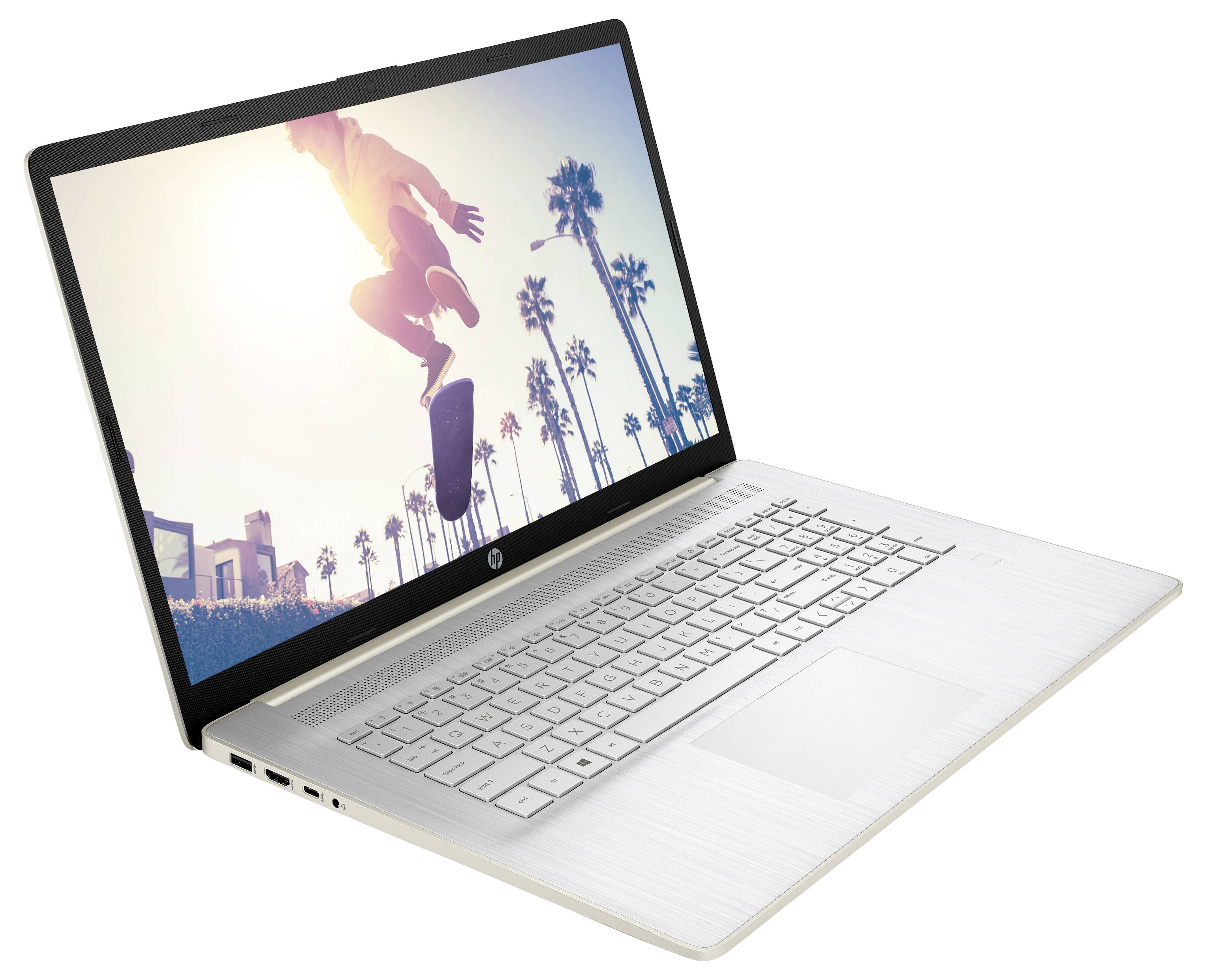 HP Notebook 43.9cm (17.3 Zoll) Full HD 7320U 8GB RAM 512GB SSD Deutsch, QWERTZ AMD AMD Radeon Graphics Silber B9QA3EA