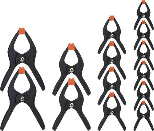 JORGENSEN Federklemmen-Set 14-teilig 93260 Spann-Weite (max.):76 mm Ausladungs-Maße:70 mm