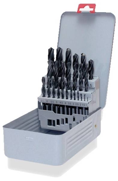 Alarm Werkzeuge 56031061 Spiralbohrer-Set 1 mm, 1.5 mm, 2 mm, 2.5 mm, 3 mm, 3.5 mm, 4 mm, 4.5 mm, 5 mm, 5.5 mm, 6 mm, 6.5 mm