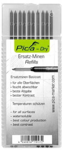 Alarm Werkzeuge 56036648 Tieflochmarker-Ersatzminen Graphit 10 St.