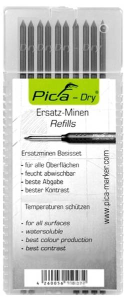 Alarm Werkzeuge 56036648 Tieflochmarker-Ersatzminen Graphit 10St.