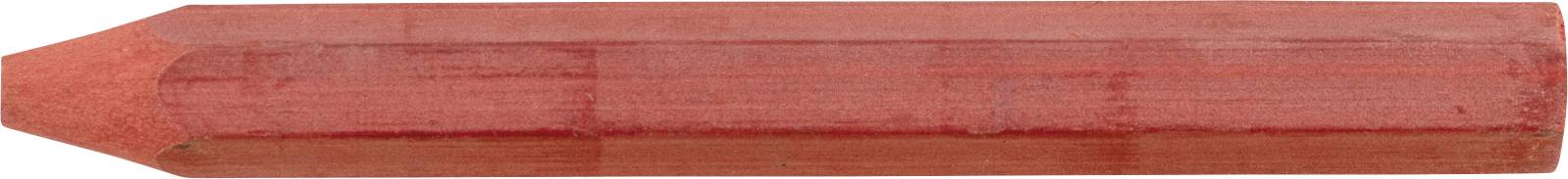 Ein roter Pastellkreidestift mit abgeflachter Schrägspitze, verwendet zum Zeichnen oder Ausmalen.