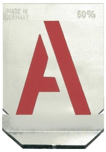 Alarm Werkzeuge 56036885 Buchstaben-Schablonen