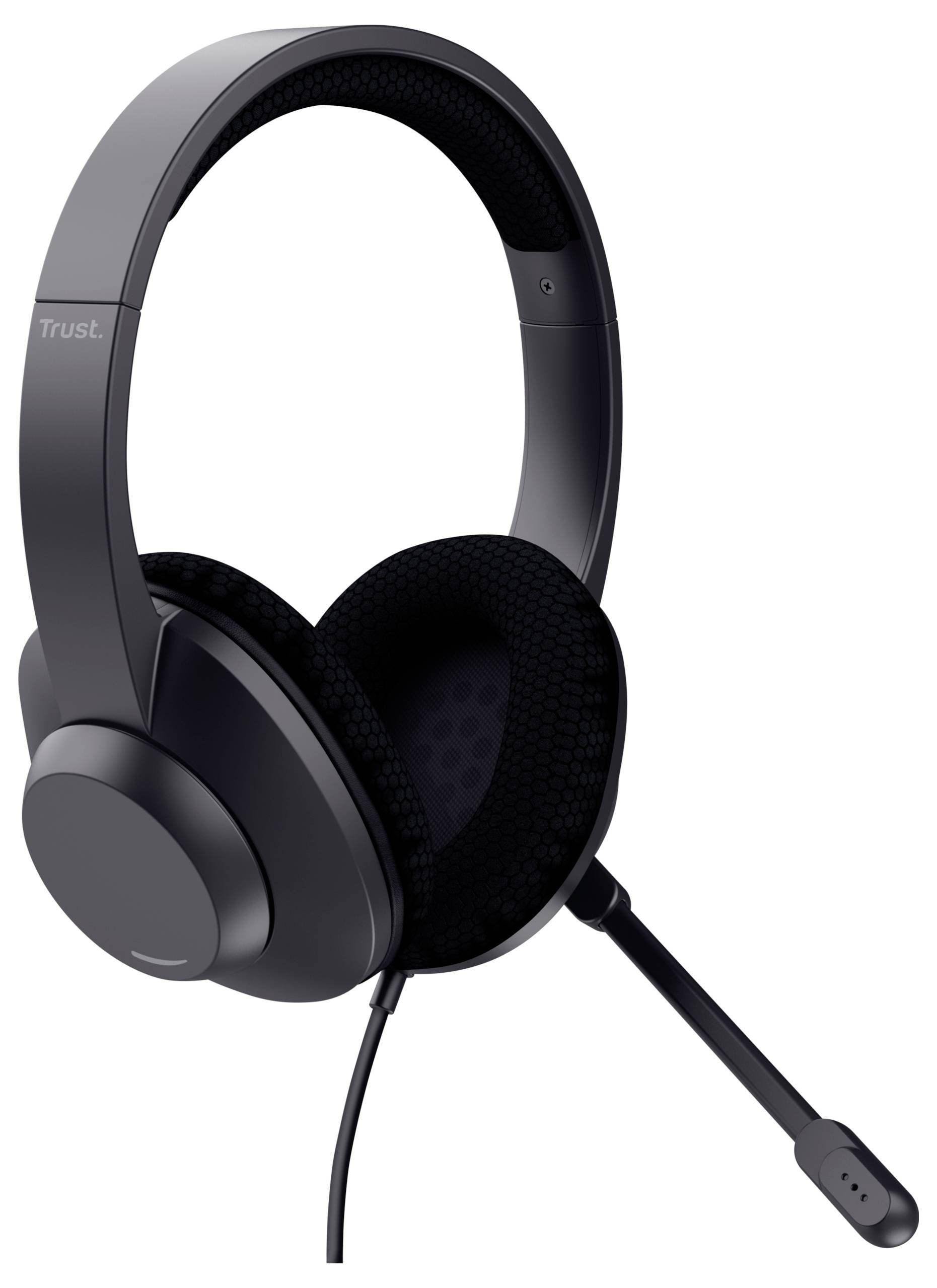 Trust Trust Ayda Max - Headset - On-Ear - kabelgebunden Kopfhörer-Audiochip kabelgebunden Schwarz Noise Cancelling
