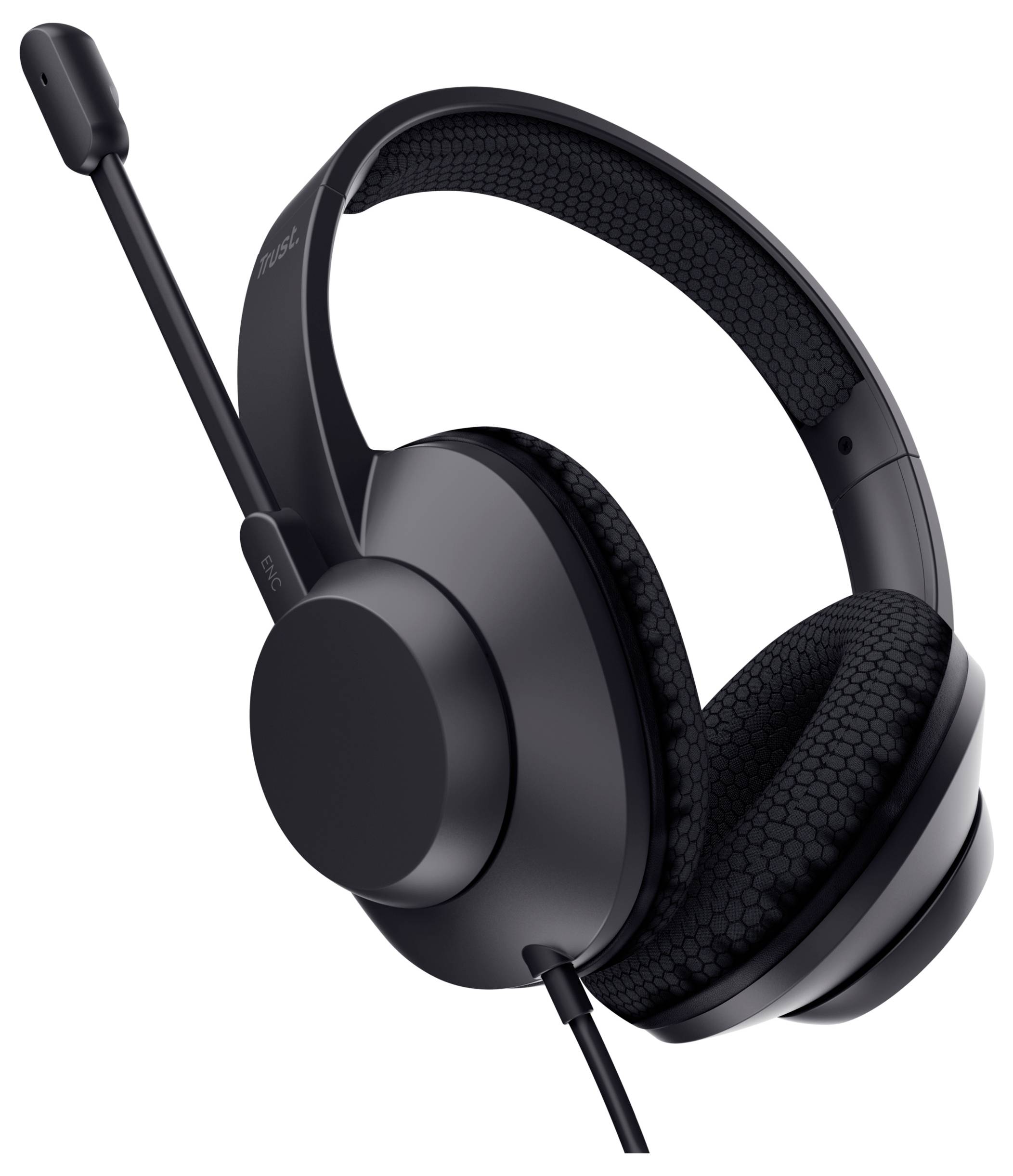 Trust Trust Ayda Max - Headset - On-Ear - kabelgebunden Kopfhörer-Audiochip kabelgebunden Schwarz Noise Cancelling