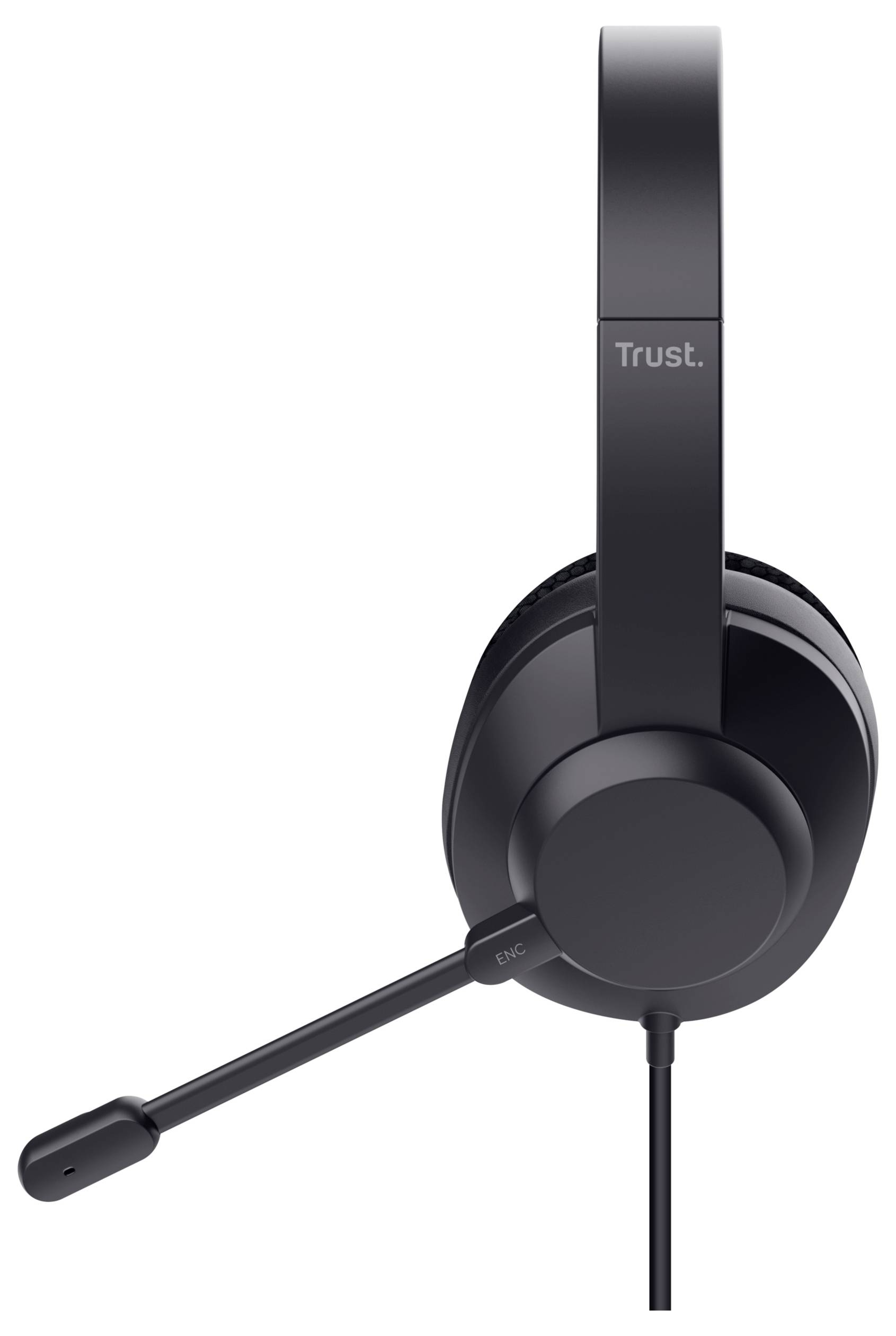 Trust Trust Ayda Max - Headset - On-Ear - kabelgebunden Kopfhörer-Audiochip kabelgebunden Schwarz Noise Cancelling