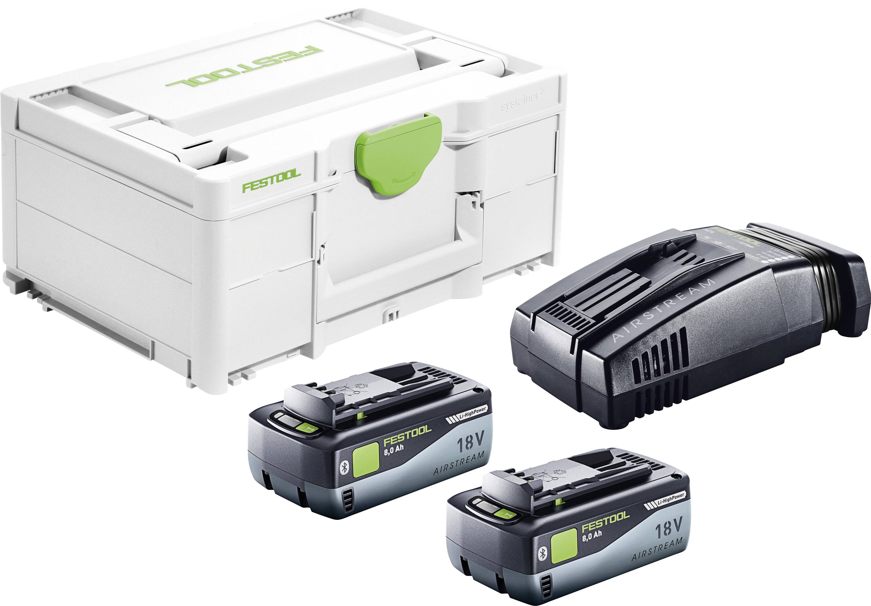Festool SYS 18V 2x8,0/SCA16 Energie-Set 577327 inkl. 2. Akku, inkl. Ladegerät