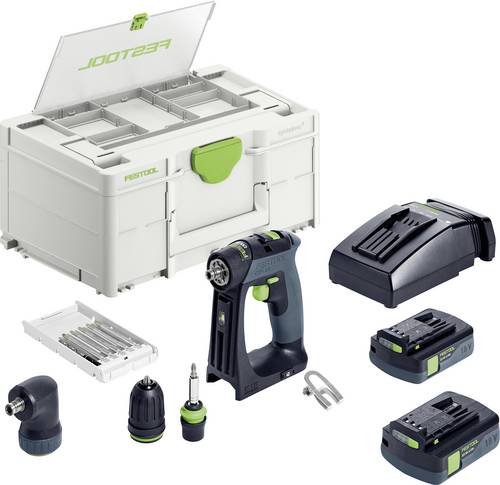Festool CXS 18 C 3,0-Set 576884 Akku-Bohrschrauber 18 V 3.00 Ah inkl. Akku, inkl. Ladegerät