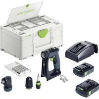 Festool CXS 18 C 3,0-Set 576884 Akku-Bohrschrauber 18V 3.00Ah inkl. Akku, inkl. Ladegerät Festool CXS 18 C 3,0-Set 576884 Akku-Bohrschrauber 18V 3.00Ah inkl. Akku, inkl. Ladegerät